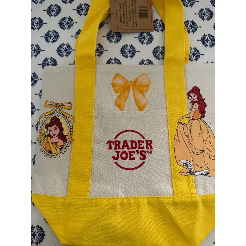 Disney Belle Double Sided Custom Made Trader Joes Mini Tote